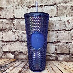 Starbucks Periwinkle Walt Disney World 50th Anniversary Tumbler  Straw 24 OZ Cup